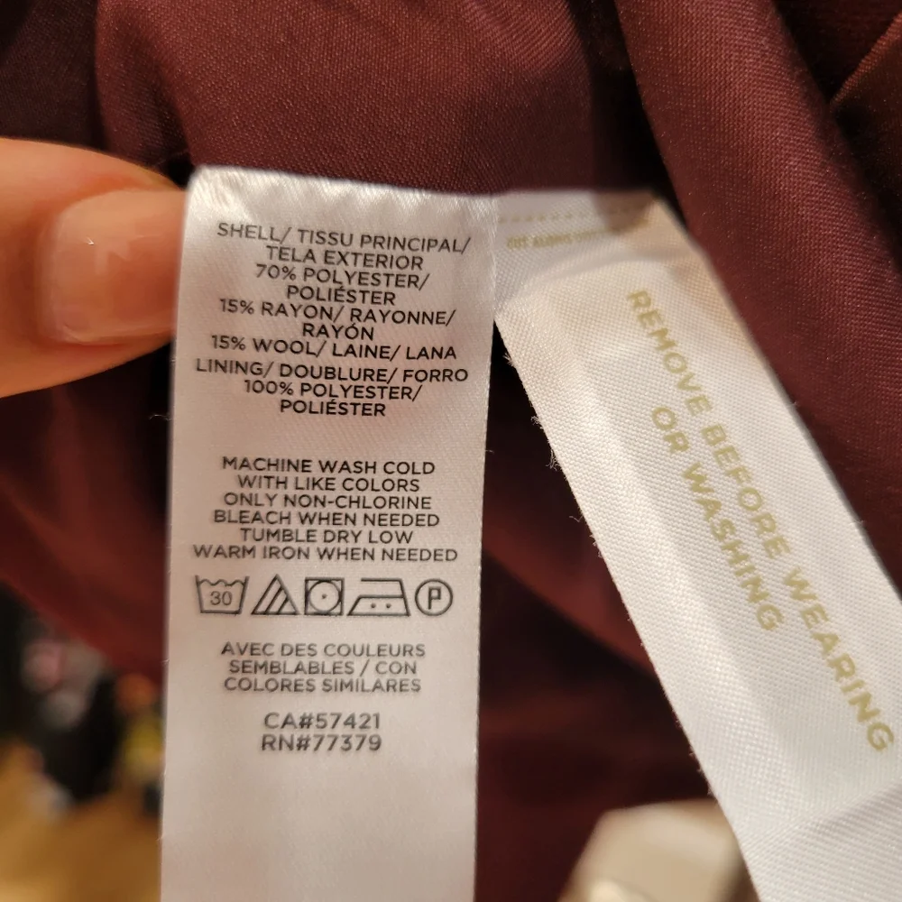 NWT Ann Taylor Burgundy Suit - Picture 8 of 16